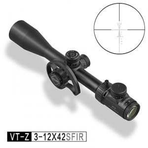 发现者瞄准镜，VT-Z 3-12X42SFIR  瞄准镜 25.4管径、大视场角、金属丝点线分化、保护盖，适合.177，.22 , .22LR ，.25 Air Rifle Scope